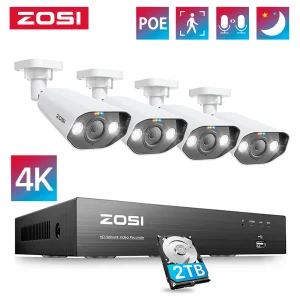 4K PoE Security Camera Kit