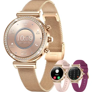 Ladies' Smartwatch,Compatible With IPhone/Android Phones, 1.27-inch Full Touch Screen