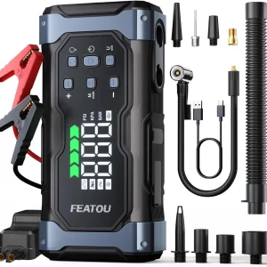 9000A Jump Starter Inflator Combo