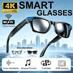 4K AI Camera Smart Glasses